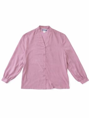 Pendleton Women’s Pink/Purple Button Front Blouse Size 16 Classic Workwear Top